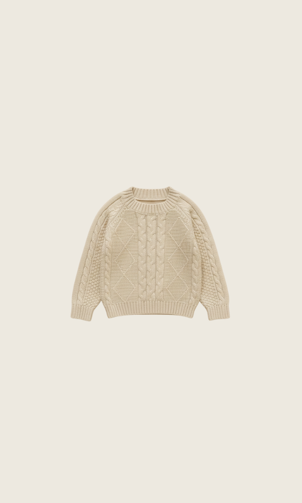 oat pine sweater | beige