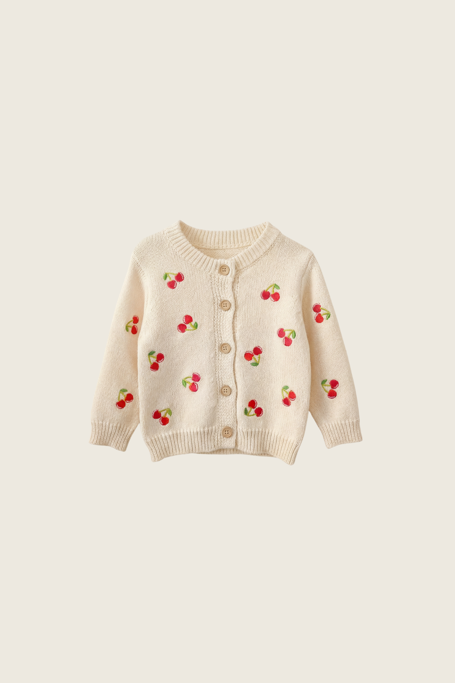 cherry sprig cardigan | cream