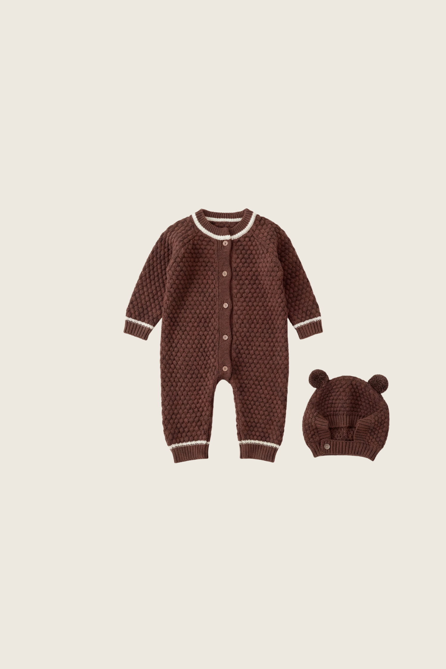 chestnut cuddle romper | brown