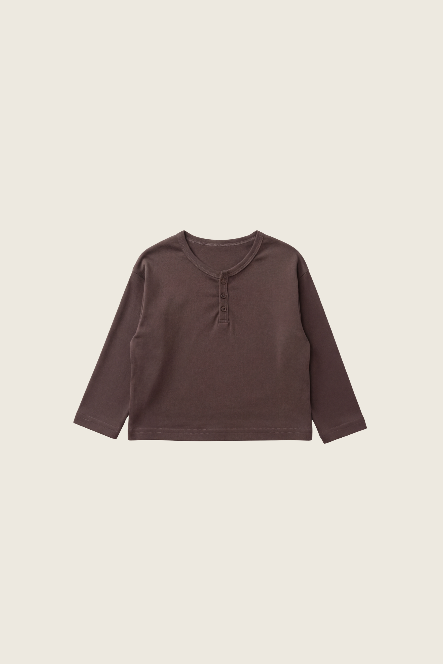 chestnut field long sleeve tee | brown