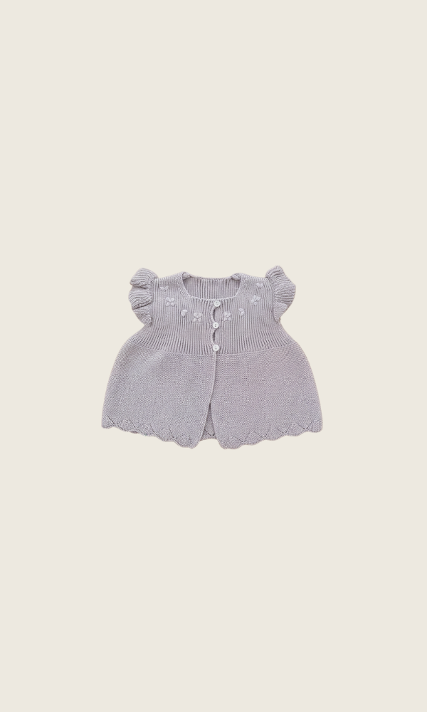 lavender bloom cardigan | purple