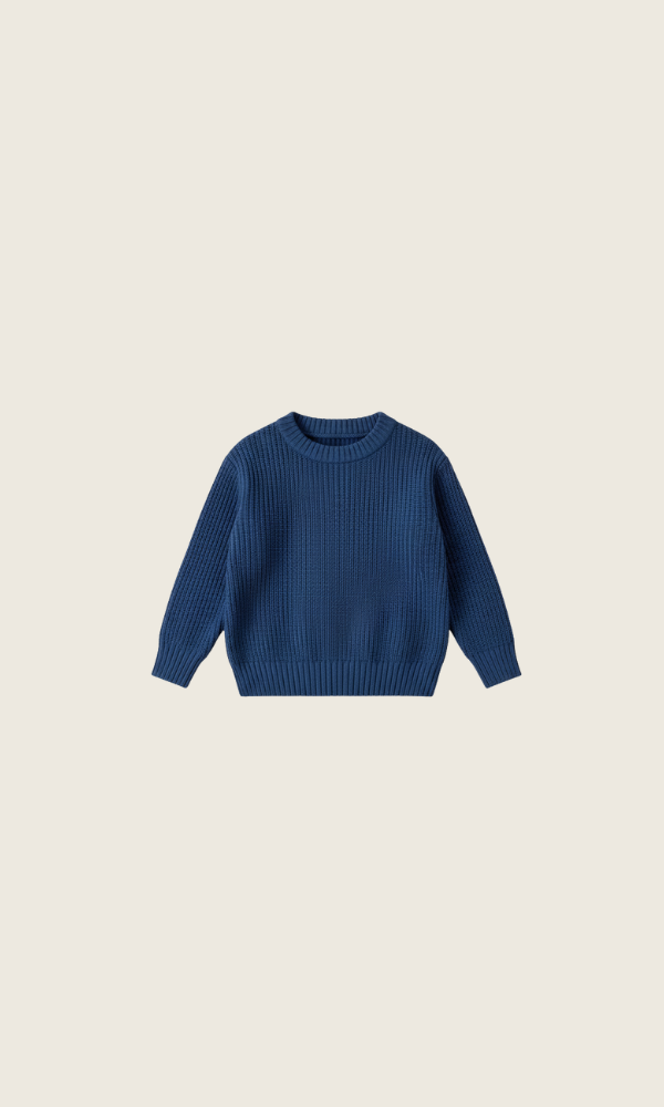 riverstone knit sweater | blue