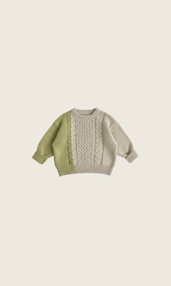 pistache twist sweater | green