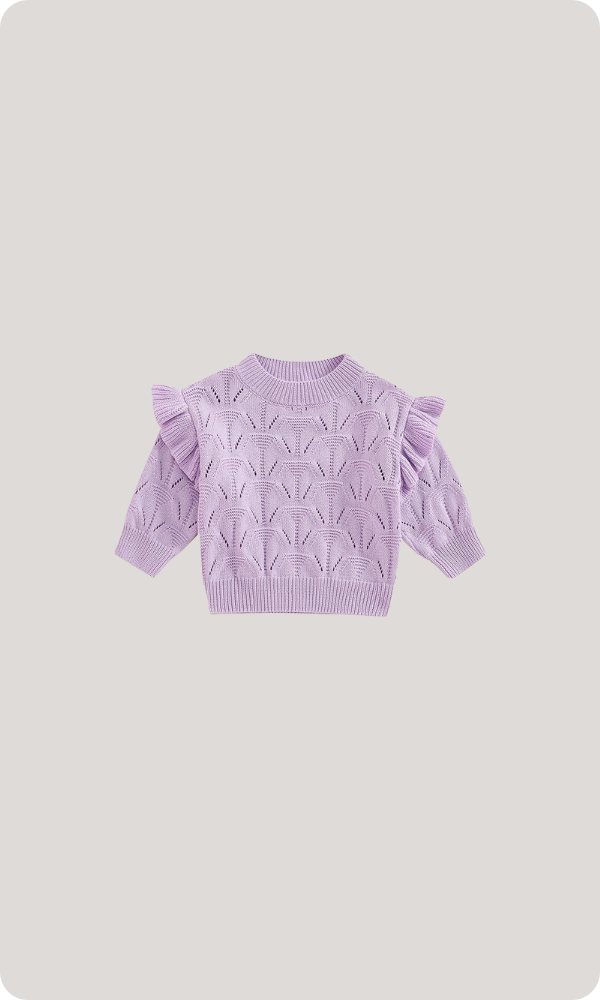 serenity ruffle sweater